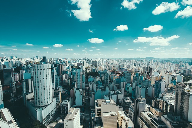 Imagem aerea do centro de São Paulo