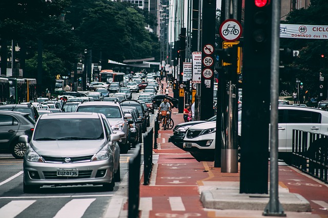 Avenida Paulista vista do chão